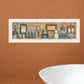 Starlight Bath 2 White Framed Print Bathroom Wall Art