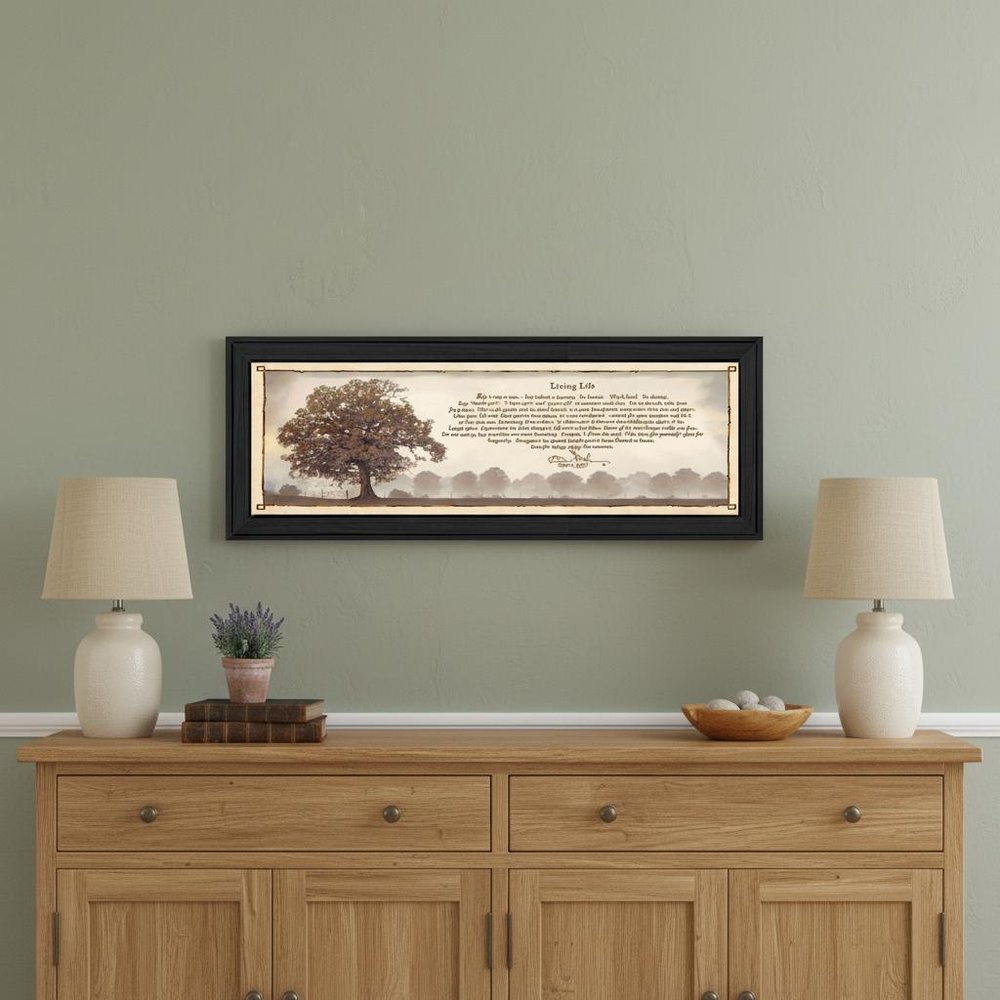 Living Life 11 Black Framed Print Wall Art