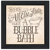 When All Else Fails 4 Black Framed Print Bathroom Wall Art
