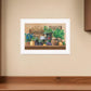 Antiques and Herbs 1 White Framed Print Kitchen Wall Art
