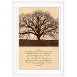 Life Is 5 White Framed Print Wall Art