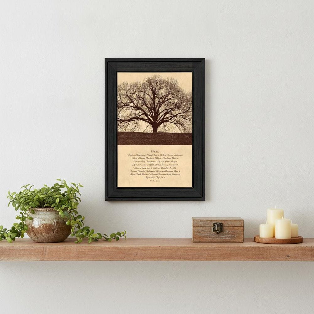Life Is 6 Black Framed Print Wall Art