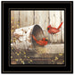 Playing Around 15x15 Black Framed Print Wall Art