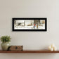 Snowmen from Heaven 3 Black Framed Print Wall Art