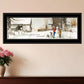 Snowmen from Heaven 3 Black Framed Print Wall Art