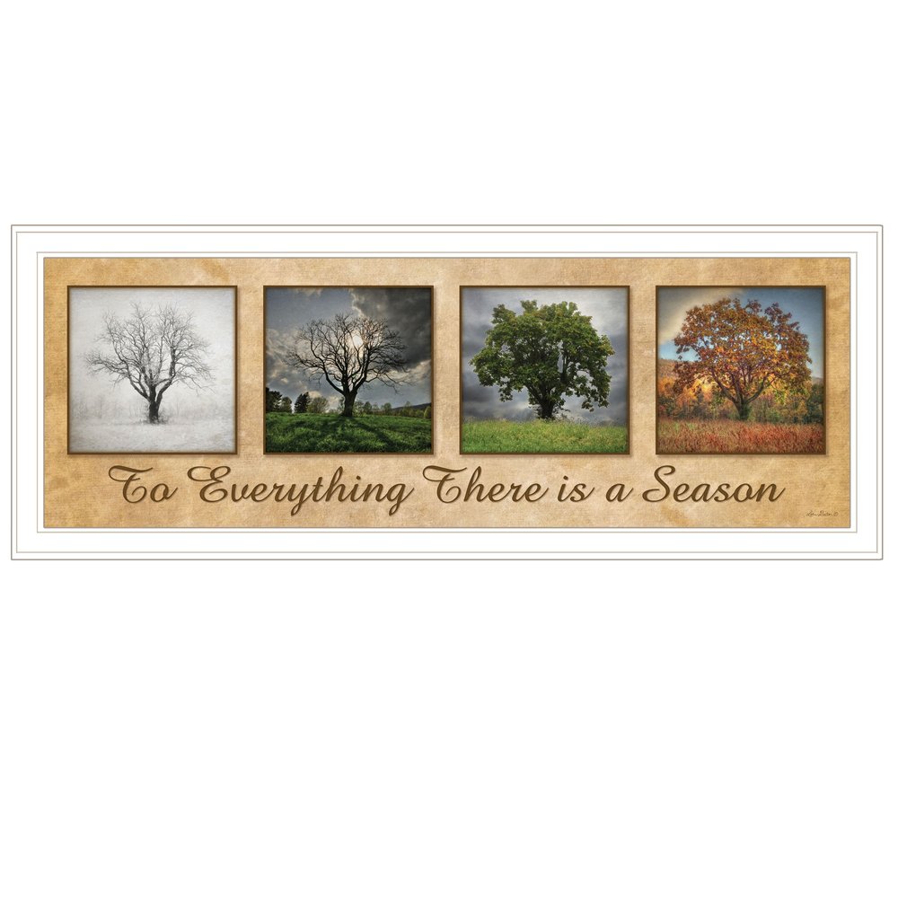 There is a Season 1 White Framed Print Wall Art