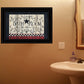 Bathroom 3 Black Framed Print Bathroom Wall Art