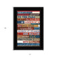 Red White and Blue Pledge Of Allegiance Black Framed Print Wall Art