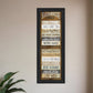 Farmhouse Rules 3 Black Framed Print Wall Art