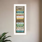 Office Rules 7 White Framed Print Wall Art