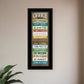 Office Rules 8 Black Framed Print Wall Art