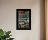 The Lords Prayer 4 Black Framed Print Wall Art