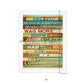Dog Rules 5 White Framed Print Wall Art