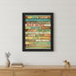 Dog Rules 6 Black Framed Print Wall Art