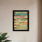 Dog Rules 7 Black Framed Print Wall Art