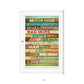 Dog Rules 2 White Framed Print Wall Art