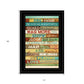 Dog Rules 4 Black Framed Print Wall Art