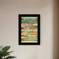 Dog Rules 4 Black Framed Print Wall Art