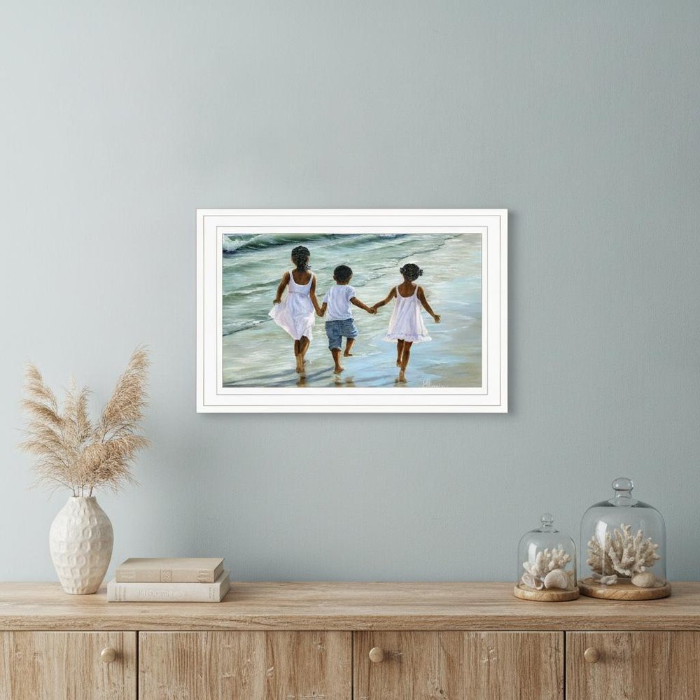 Family and Friends 2 White Framed Print Wall Art