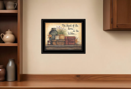 Heart of the Home 8 Black Framed Print Kitchen Wall Art