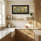 Country Kitchen 6 Black Framed Print Kitchen Wall Art
