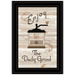Enjoy the Daily Grind 2 Black Framed Print Kitchen Wall Art