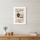 Tea Time is Friends Time 1 White Framed Print Kitchen Wall Art