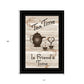 Tea Time is Friends Time 2 Black Framed Print Kitchen Wall Art