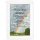 Rainbow Bridge 1 White Framed Print Wall Art
