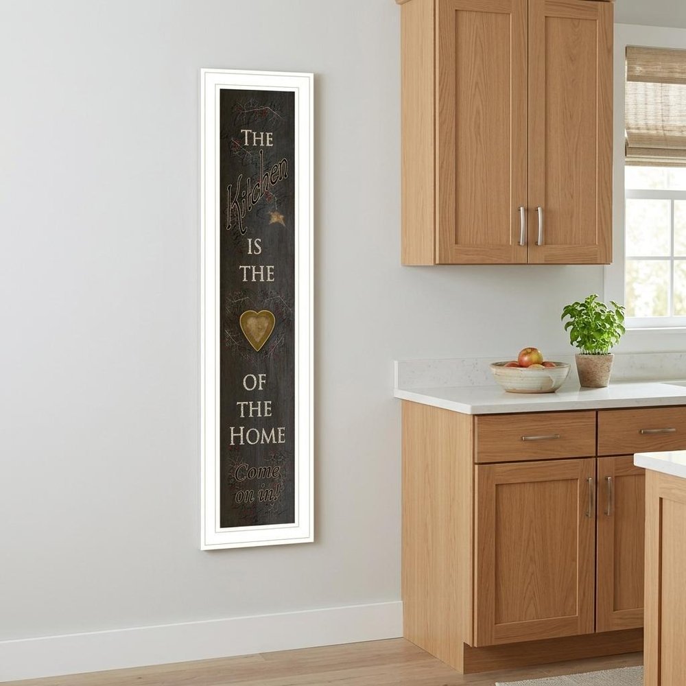 Kitchen is the Heart of the Home 19 White Framed Print Kitchen Wall Art