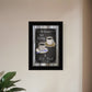 Sit Long Talk Much Chalkboard Framed 2 Black Framed Print Wall Art
