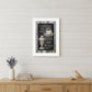 Everyday Starts with Coffee Chalkboard Framed 1 White Framed Print Kitchen Wall Art