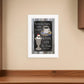 Everyday Starts with Coffee Chalkboard Framed 1 White Framed Print Kitchen Wall Art