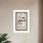 Sit Long Talk Much 1 White Framed Print Wall Art