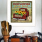 Sunflowers from the Farm 2 White Framed Print Wall Art