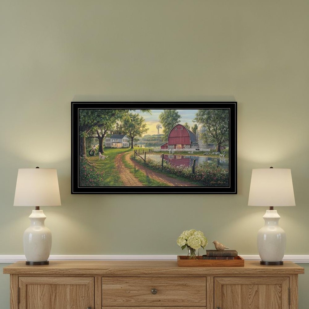 The Road Home 12 Black Framed Print Wall Art