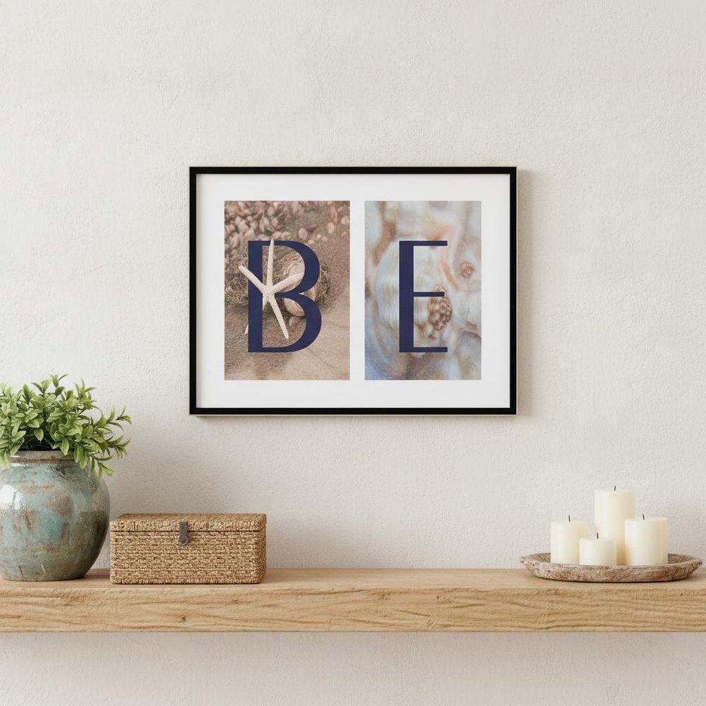 Beach 3 Black Framed Print Wall Art