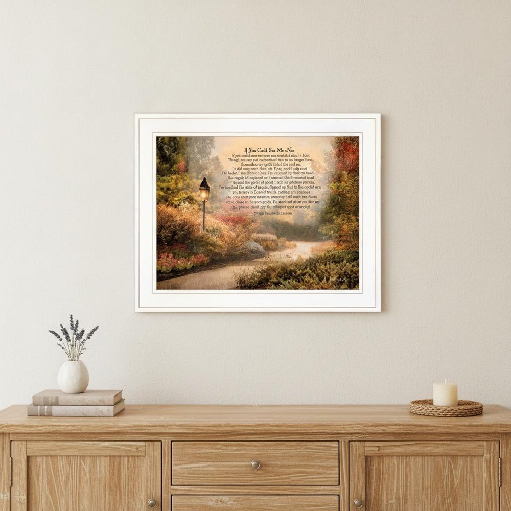 If You Could See Me Now 4 White Framed Print Wall Art