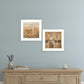 Set Of Two Music 1 White Framed Print Wall Art