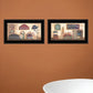Set Of Two Bath 4 Black Framed Print Bathroom Wall Art