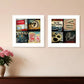 Set Of Two At The Movies 1 White Framed Print Wall Art