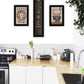 Set Of Three The Primitive Kitchen Black Framed Print Kitchen Wall Art