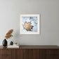 Channeling Fall 1 White Framed Print Wall Art