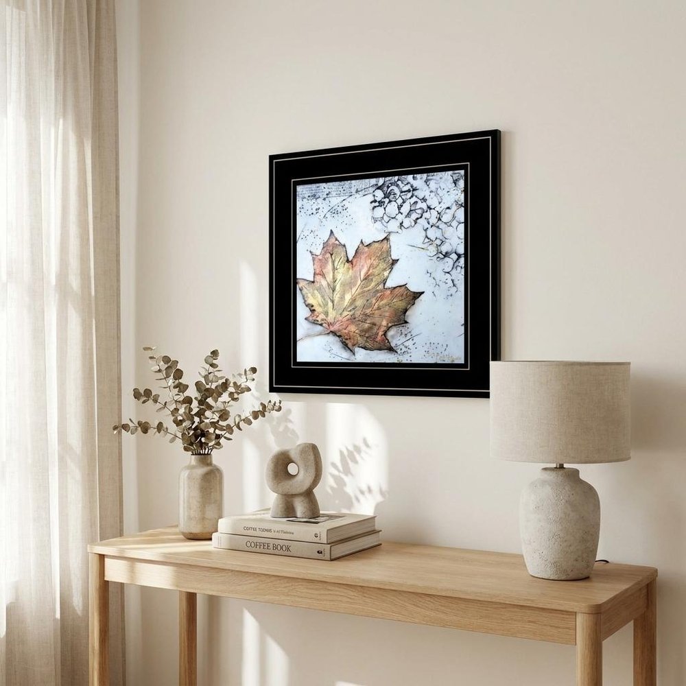 Channeling Fall 1 Black Framed Print Wall Art