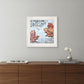 Channeling Fall 3 White Framed Print Wall Art