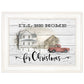 Ill be home for Christmas 2 White Framed Print Wall Art