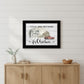 Home for Christmas Black Framed Print Wall Art