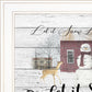 Let It Snow 2 White Framed Print Wall Art