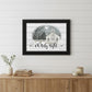 OH HOLY Night 3 Black Framed Print Wall Art