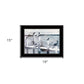Birds on a Pier 3 Black Framed Print Kitchen Wall Art